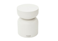 Table d'appoint en béton blanc crème ou noire - Chronos par Elementi