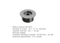 Table basse en béton avec foyer bioéthanol 3 coloris - Roca par Elementi