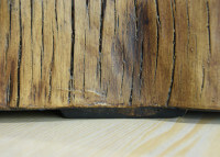 Table béton effet bois avec brasero à gaz intégré Manchester Elementi