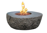 Table originale effet pierre avec braséro gaz intégré Boulder Elementii