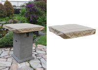 Table de bar originale avec braséro à gaz intégré - Montreal Elementi