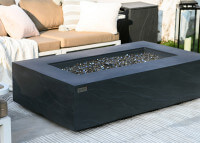 Table basse béton noir avec braséro à gaz - Capetown par Elementi
