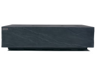 Table basse béton noir avec braséro à gaz - Capetown par Elementi