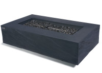 Table basse béton noir avec braséro à gaz - Capetown par Elementi