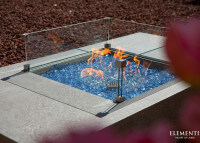 Table basse en béton avec braséro à gaz intégré - Monte Carlo Elementi