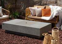 Table basse en béton avec braséro à gaz intégré - Monte Carlo Elementi