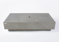 Table basse en béton avec braséro à gaz intégré - Monte Carlo Elementi