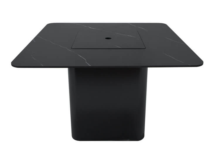 Mange-debout ou table de bar avec braséro gaz...