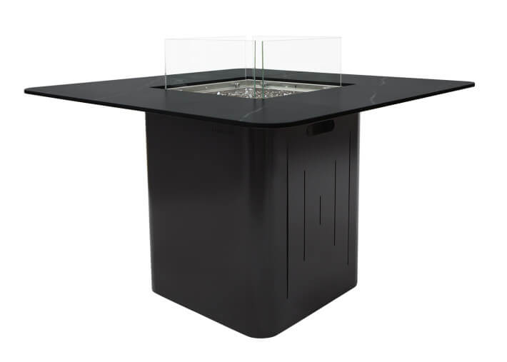 Mange-debout ou table de bar avec braséro gaz...