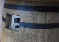 Table mange-debout forme tonneau avec braséro intégré Lafite Elementi
