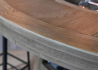 Table mange-debout forme tonneau avec braséro intégré Lafite Elementi