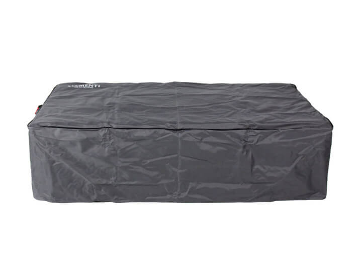 Table basse béton noir avec braséro à gaz -...