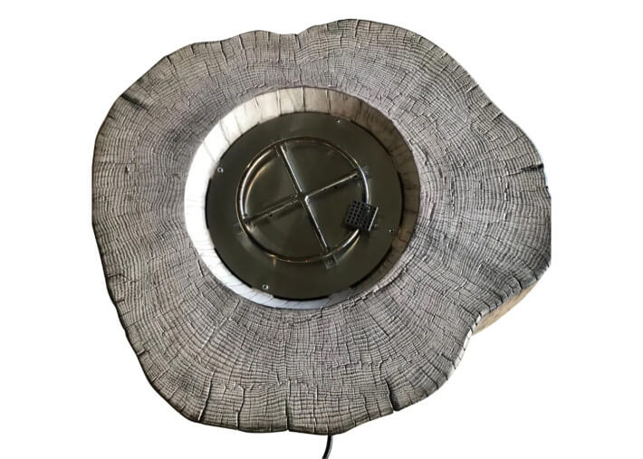 Table béton effet bois avec brasero à gaz...