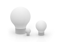Lampadaire original forme ampoule - The Second Light par Vondom