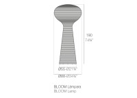 Lampadaire en polyéthylène blanc intérieur extérieur - Bloom Vondom