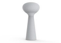 Lampadaire en polyéthylène blanc intérieur extérieur - Bloom Vondom