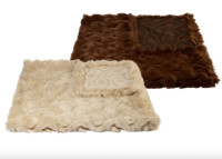 Plaid doux et chaud écru ou marron 2 tailles Foxy Angel des montagnes