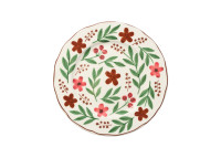 Set de 6 assiettes à dessert motif fleuri - Alpina Angel des montagnes