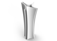 Pot haut design et sculptural 15 coloris mats  - Alma par Vondom