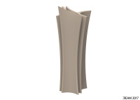 Pot haut design et sculptural 15 coloris mats  - Alma par Vondom