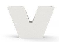 Jardinière forme V double bac 15 couleurs - Uve par Vondom