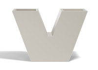 Jardinière forme V double bac 15 couleurs - Uve par Vondom