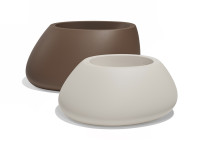 Jardinière en polyethylene 15 couleurs - 2 tailles Stone par Vondom