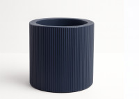 Pot design rond strié en polyethylene 15 couleurs - Gatsby par Vondom