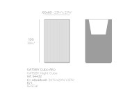 Jardinière carrée design strié 15 coloris 6 tailles Gatsby par Vondom