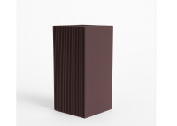 Jardinière carrée design strié 15 coloris 6 tailles Gatsby par Vondom