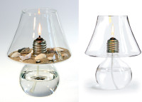 Lampe a huile decorative luxlight par Opossum design
