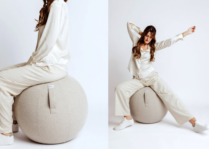 Siège ballon ergonomique beige BOL VAIR – 1...