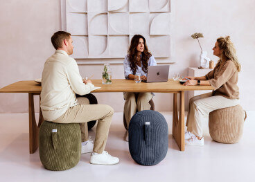 Pouf ergonomique en velours 5 coloris 2 tailles Kapsul...