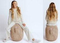 Pouf ergonomique en velours 5 coloris 2 tailles Kapsul Vlip – Vluv