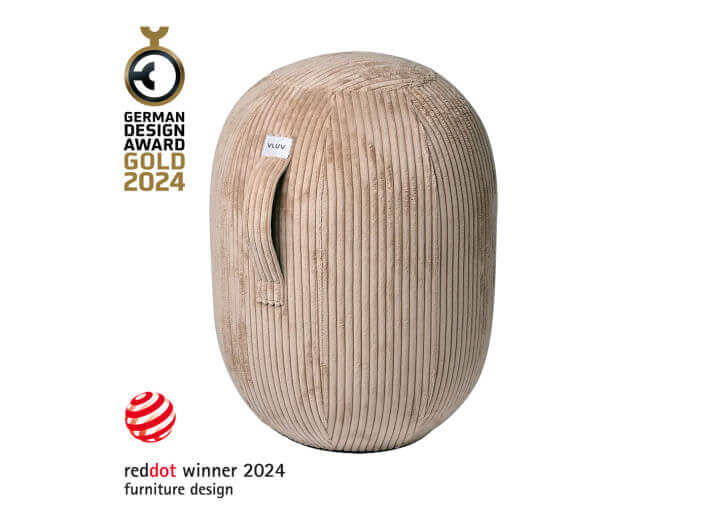 Pouf ergonomique en velours 5 coloris 2 tailles...