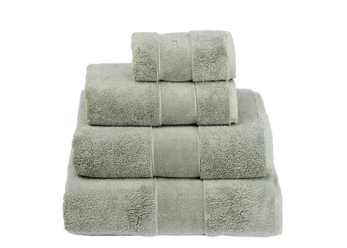 Serviettes de bain en coton biologique vert -...