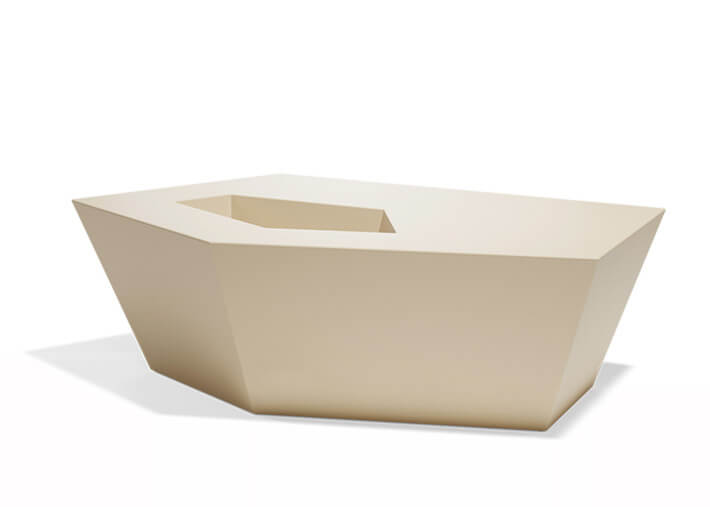 Table basse d'extérieur avec espace glaçons ou...