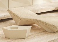 Table basse d'extérieur avec espace glaçons ou plante - Faz par Vondom