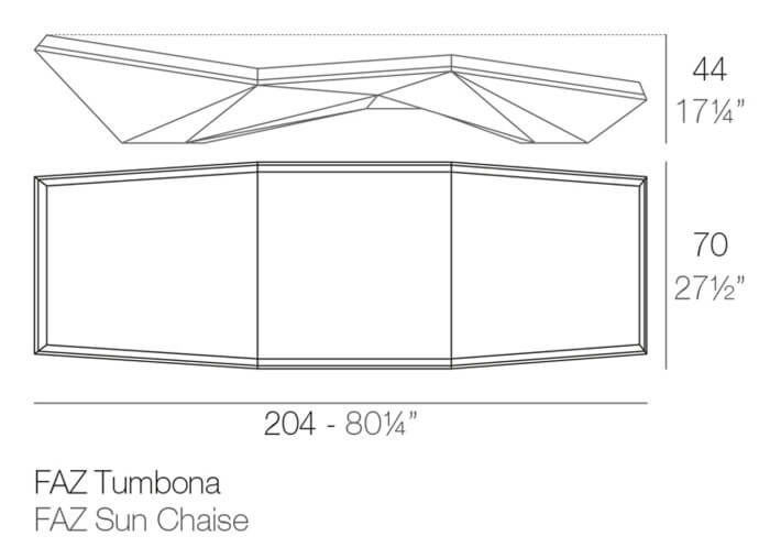 Transat design en polyéthylène avec matelas...
