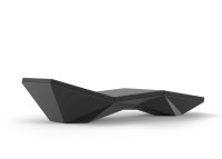 Transat design en polyéthylène avec matelas inclus - Faz par Vondom
