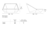 Daybed original et confortable avec ou sans auvent - Faz par Vondom
