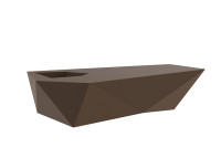 Banc design en polyéthylène avec ou sans coussin - Faz par Vondom