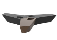 Banc design en polyéthylène avec ou sans coussin - Faz par Vondom