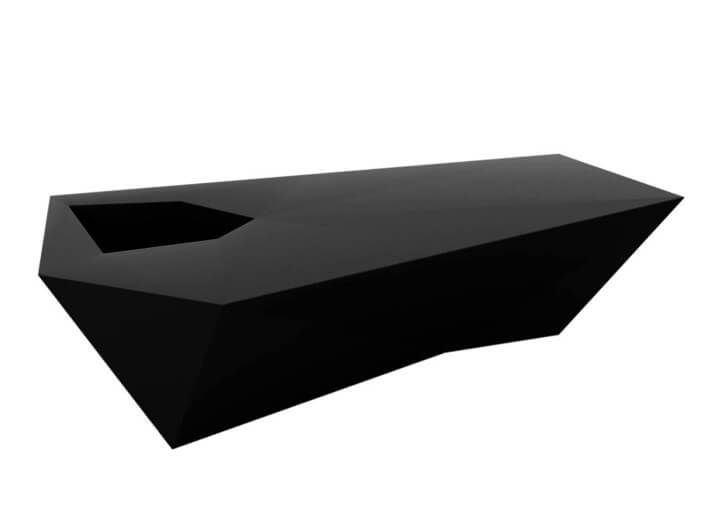 Banc design en polyéthylène avec ou sans...