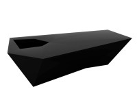 Banc design en polyéthylène avec ou sans coussin - Faz par Vondom
