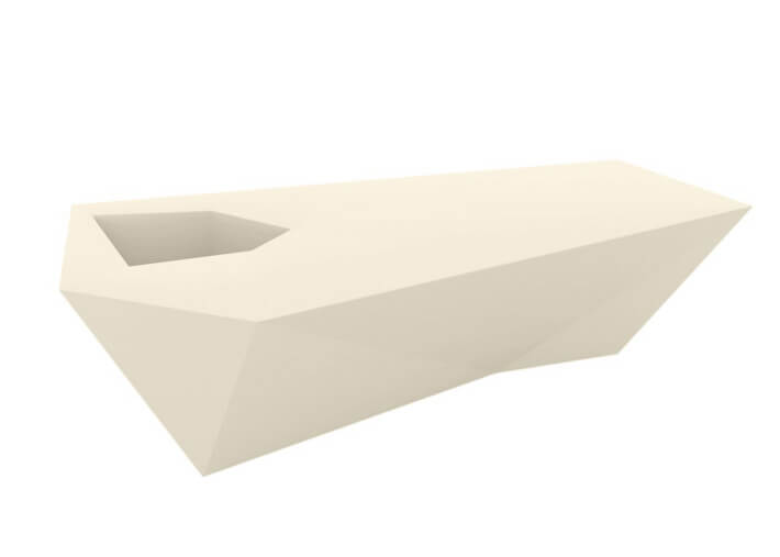 Banc design en polyéthylène avec ou sans...