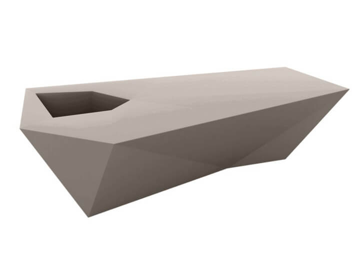 Banc design en polyéthylène avec ou sans...