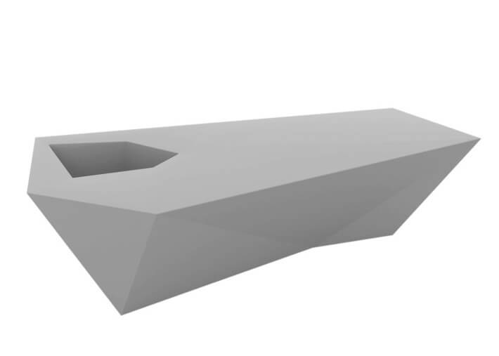 Banc design en polyéthylène avec ou sans...