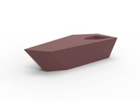 Banc design en polyéthylène avec ou sans coussin - Faz par Vondom