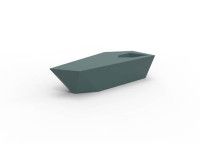 Banc design en polyéthylène avec ou sans coussin - Faz par Vondom
